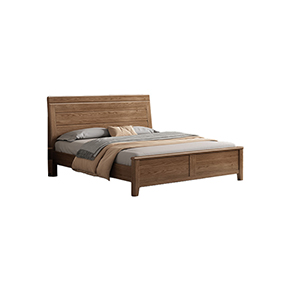 息壤实木床（暖杏色-悬浮款）