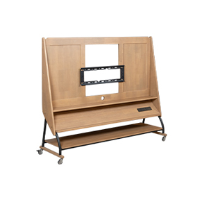 移动电视机架大款-浅木色
