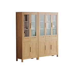 两门书柜（暖杏色）