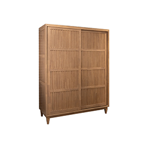 推拉门衣柜-浅木色