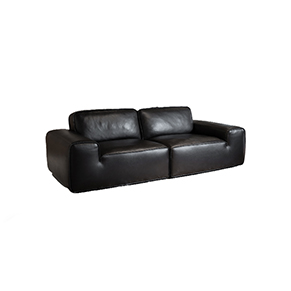 三人全皮沙发