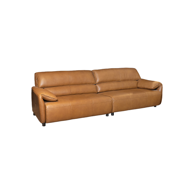 牛皮三位沙发