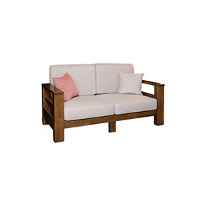 二人位沙发（胡桃色）