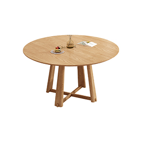 圆餐桌（1.35米-暖杏色）