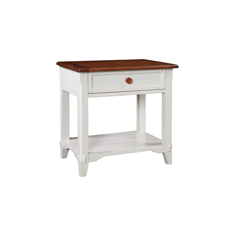 米勒边桌-蜜蜂色/粉笔白(整板）